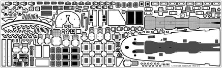 1/350 Pontos Model USS BB-63 Missouri 1945 Detail up set (20B Deck Blue) 35026FB