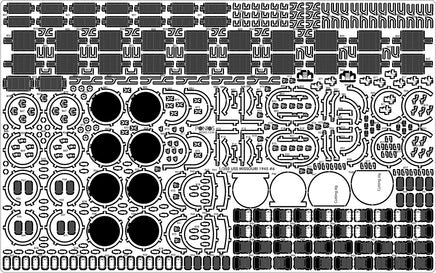 1/350 Pontos Model USS BB-63 Missouri 1945 Detail up set (20B Deck Blue) 35026FB