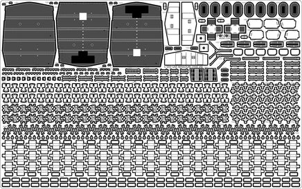 1/350 Pontos Model USS BB-63 Missouri 1945 Detail up set (20B Deck Blue) 35026FB
