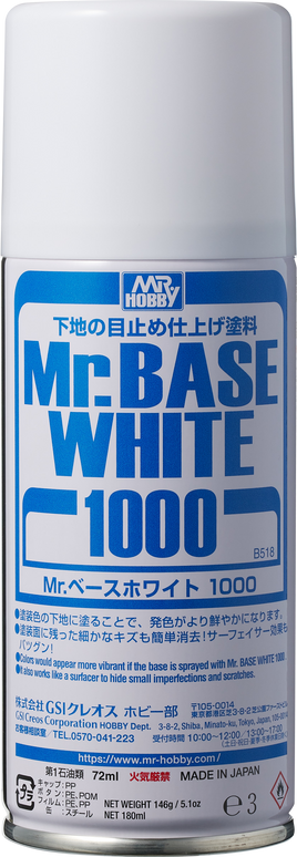 Mr. Base White 1000 Spray B518