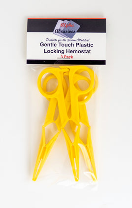 Alpha Abrasives 3/pack Gentle Touch Plastic Hemostat  - #5002