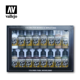 Vallejo Model Air Set of 16 German/Allied WWII  17ml 71190