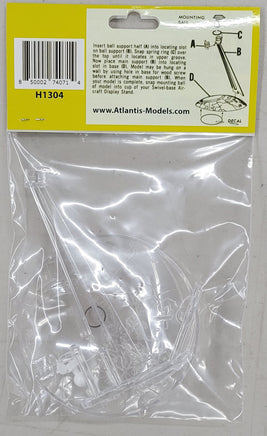 Atlantis Models Clear Swivel Aircraft Display Base - 1304