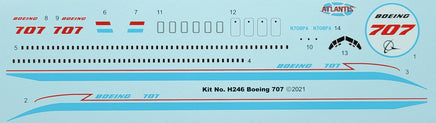 1/139  Atlantis Models Boeing 707-120 Airliner Plastic   - 246