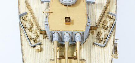 1/350 Pontos Model USS BB-63 Missouri 1945 Detail up set (Teak Tone) 35026FN
