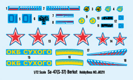 1/72 Hobby Boss Sukhoi Su-47 Berkut 80211