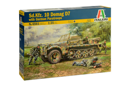 1/35 Italeri Sd.Kfz. 10 Demag D7 with German Paratroops 6561