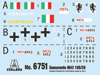 1/35 Italeri Semovente M43 da 105/25 Bassotto 6751