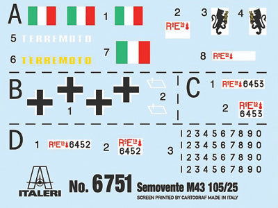 1/35 Italeri Semovente M43 da 105/25 Bassotto 6751