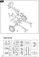 1/72 Italeri German Gun Set Pak35/Pak40/Flak38 - 7026