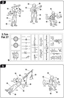 1/72 Italeri German Gun Set Pak35/Pak40/Flak38 - 7026