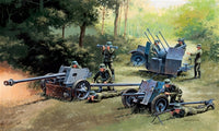 1/72 Italeri German Gun Set Pak35/Pak40/Flak38 - 7026