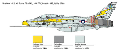 1/72 Italeri F-100F Super Sabre 1398