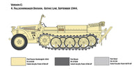 1/35 Italeri Sd.Kfz. 10 Demag D7 with German Paratroops 6561