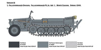 1/35 Italeri Sd.Kfz. 10 Demag D7 with German Paratroops 6561