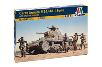 1/35 Italeri Carro Armato M14/41 I Serie with Italian Infantry 6543