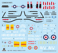 1/72 Italeri HO4S-3 / HAS.7 / H-19 - 1476