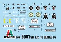 1/35 Italeri Sd.Kfz. 10 Demag D7 with German Paratroops 6561