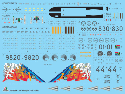 1/48 Italeri JAS-39D Gripen Twin Seater 2664