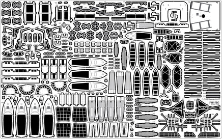 1/350 Pontos Model Bismarck 1941 Detail Up Set for Revell 35022F1