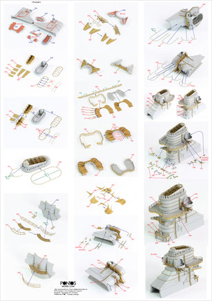 1/350 Pontos Model Bismarck 1941 Detail Up Set for Revell 35022F1