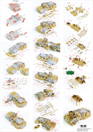 1/350 Pontos Model Bismarck 1941 Detail Up Set for Revell 35022F1