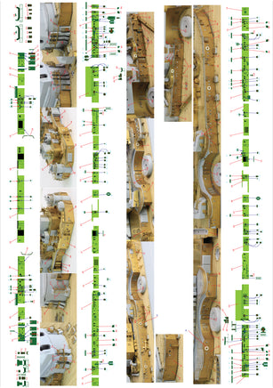 1/350 Pontos Model Bismarck 1941 Detail Up Set for Revell 35022F1