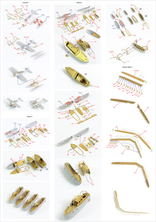 1/350 Pontos Model Bismarck 1941 Detail Up Set for Revell 35022F1