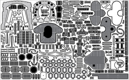 1/350 Pontos Model Bismarck 1941 Detail Up Set for Revell 35022F1