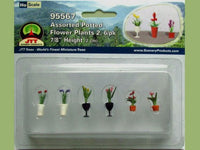 HO Scale JTT - Assorted Potted Flower Plants 2 - 95567