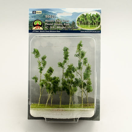 O Scale JTT - Woods Edge Trees Pastel Green - 95621