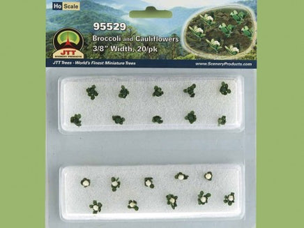 HO Scale JTT - Broccolis & Cauliflowers 3/8" 20/pk - 95529