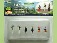 HO Scale JTT - Assorted Potted Flower Plants 4 - 95571