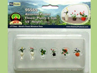 HO Scale JTT - Assorted Potted Flower Plants 3 - 95569