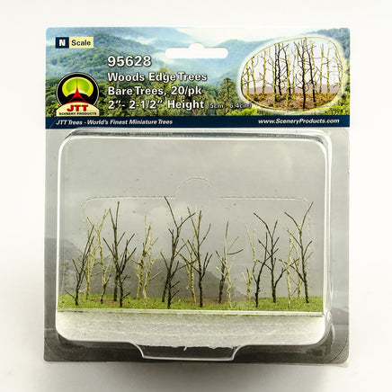 N Scale JTT - Woodsedge: 2" - 2.5" Bare 20/pk - 95628