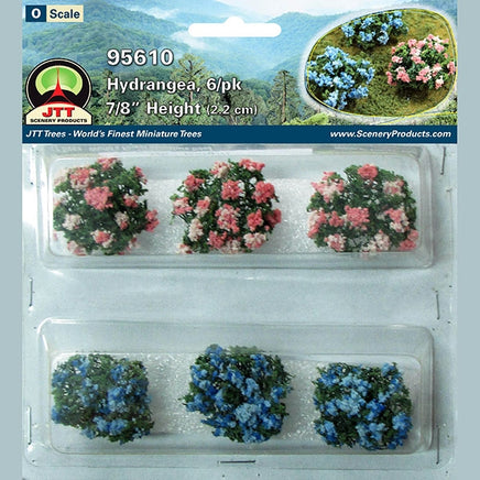O Scale JTT - Hydrangea 7/8" 6/Pk - 95610