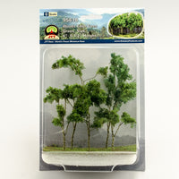 O Scale JTT - Woods Edge Trees Green - 95618