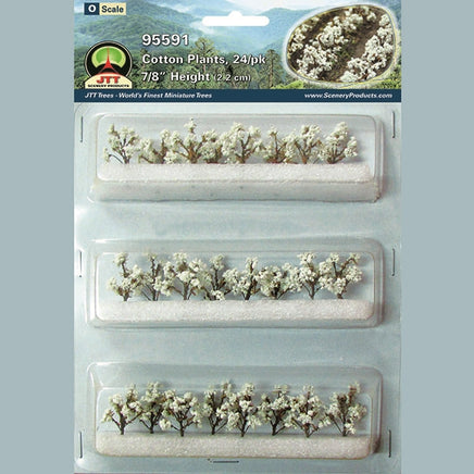 O Scale JTT - Cotton Plants 7/8" 24/pk - 95591