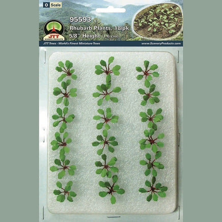 O Scale JTT - Rhubarb Plants 5/8" 18/pk - 95593