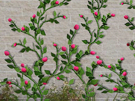 HO Scale JTT - Rose Vines 1-3/8" 6/pk - 95539