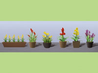 HO Scale JTT - Assorted Potted Flower Plants 2 - 95567