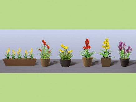 HO Scale JTT - Assorted Potted Flower Plants 2 - 95567