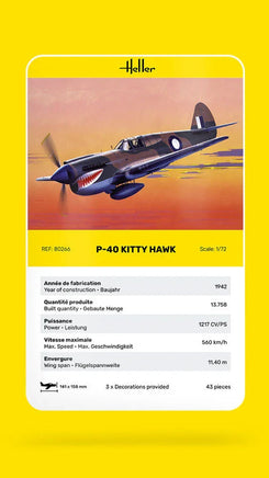 1/72 Heller P-40 Kitty Hawk - MPM Hobbies