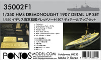1/350 Pontos Model HMS Dreadnought Detail Up Set 35002F1