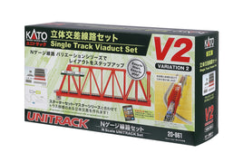 N Kato V2 Single Track Viaduct Set 20861