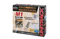 N Kato M1 Basic Oval Track Set with Kato Power Pack SX 20852