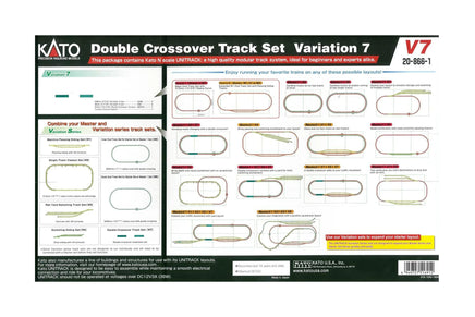 N Kato V7 Electric Double Track Crossing 208661 - MPM Hobbies