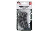 N Kato 117mm (4 5/8") Radius 45º Curve Track 20176 - MPM Hobbies