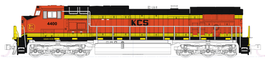 N KATO KCS (ex BNSF) Analog/DC #4401