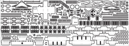1/350 Pontos Model HMS Duke of York 1943 Detail Up Set 35014F1
